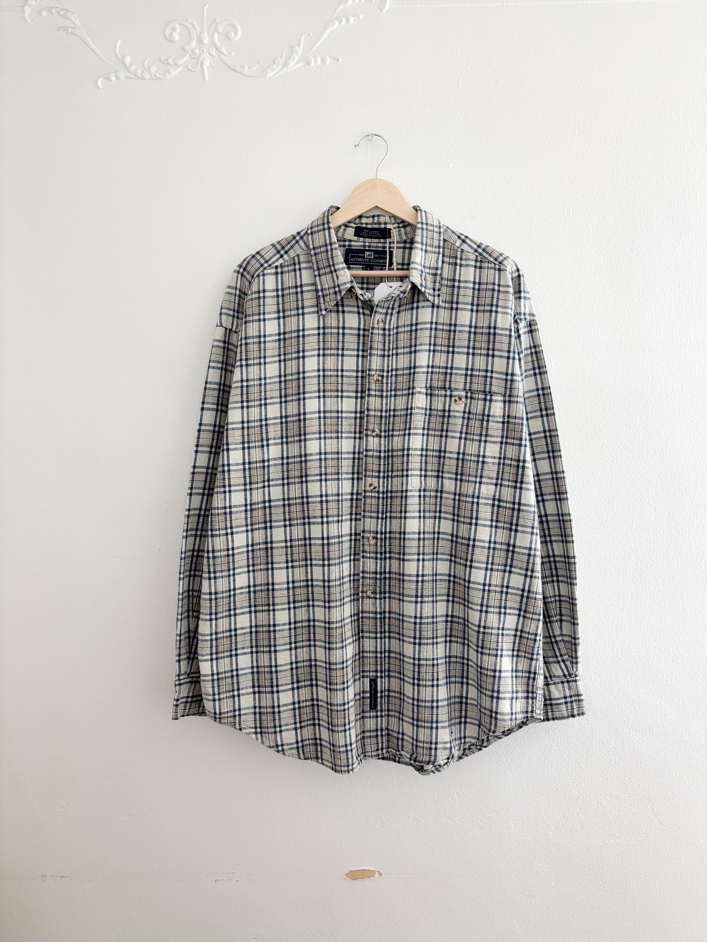 Vintage Lee Plaid Flannel (L)
