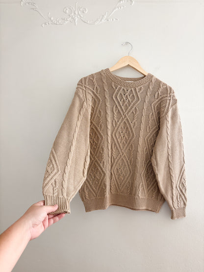 Vintage Talbots Cable Knit Sweater (S)