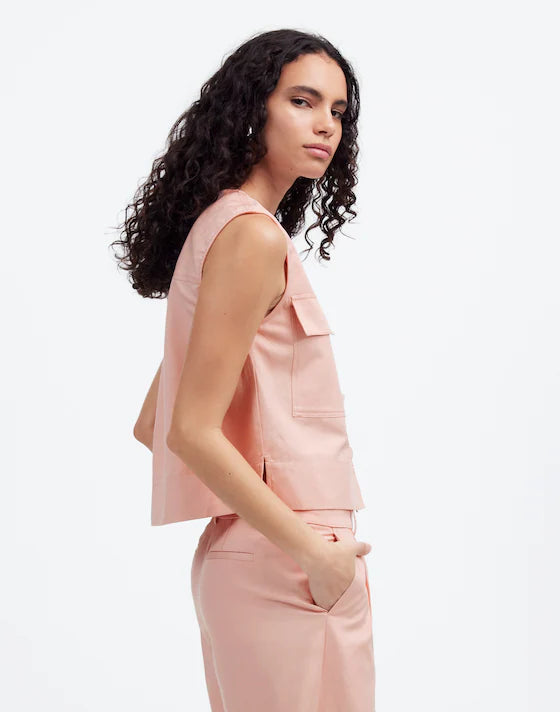 NWT Madewell Crop Cargo Pocket Top (S)