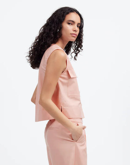 NWT Madewell Crop Cargo Pocket Top (S)