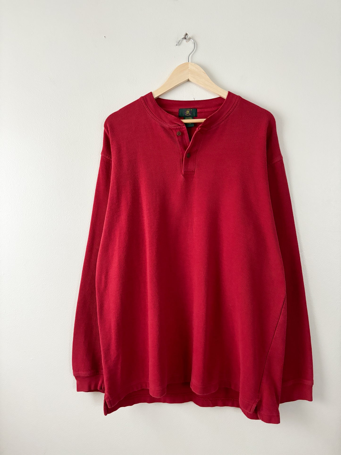 Vintage Red Henley