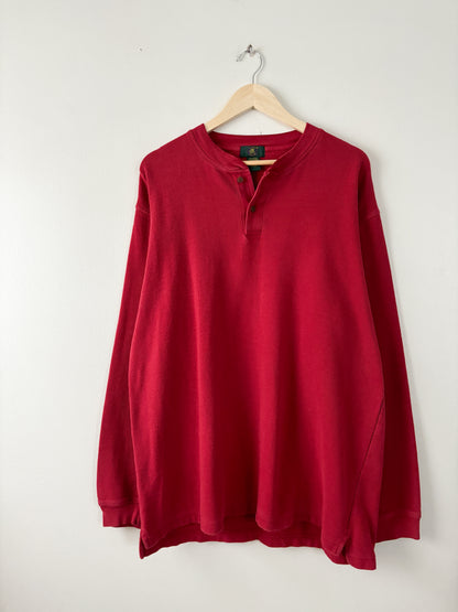Vintage Red Henley