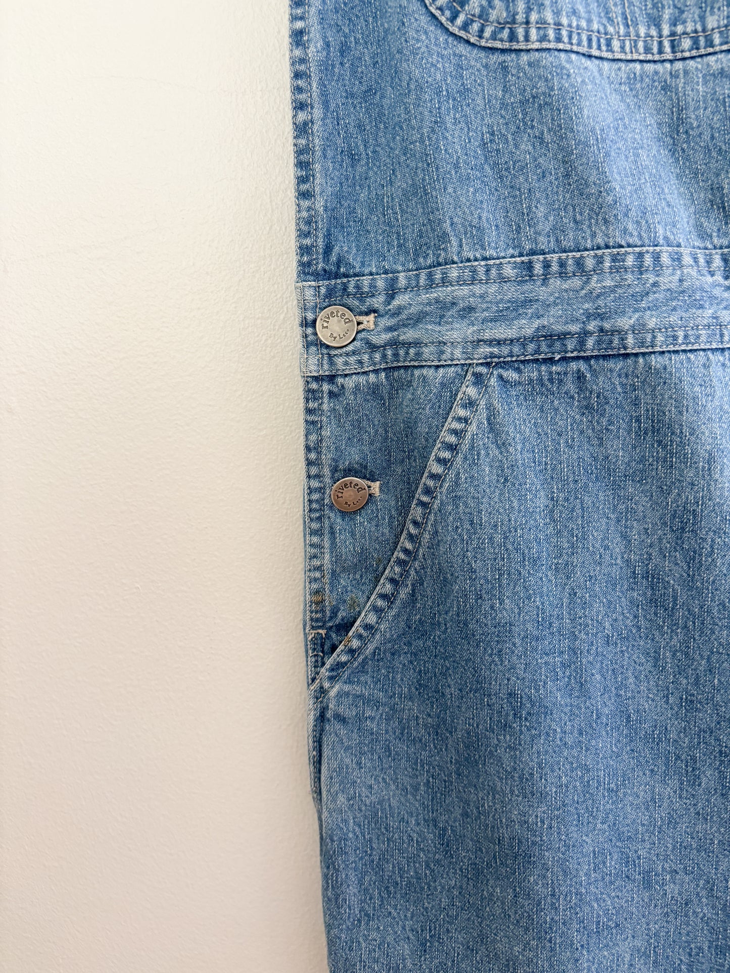 Vintage Riveted By Lee Denim Overalls (S/M)