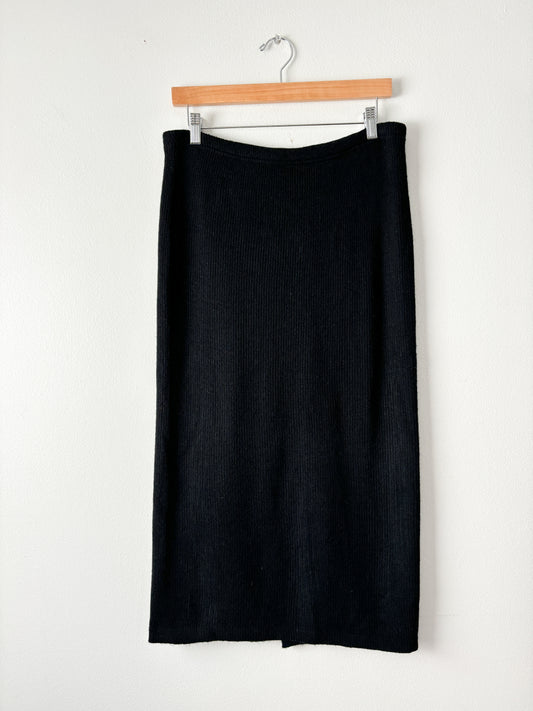 Vintage Black Knit Skirt