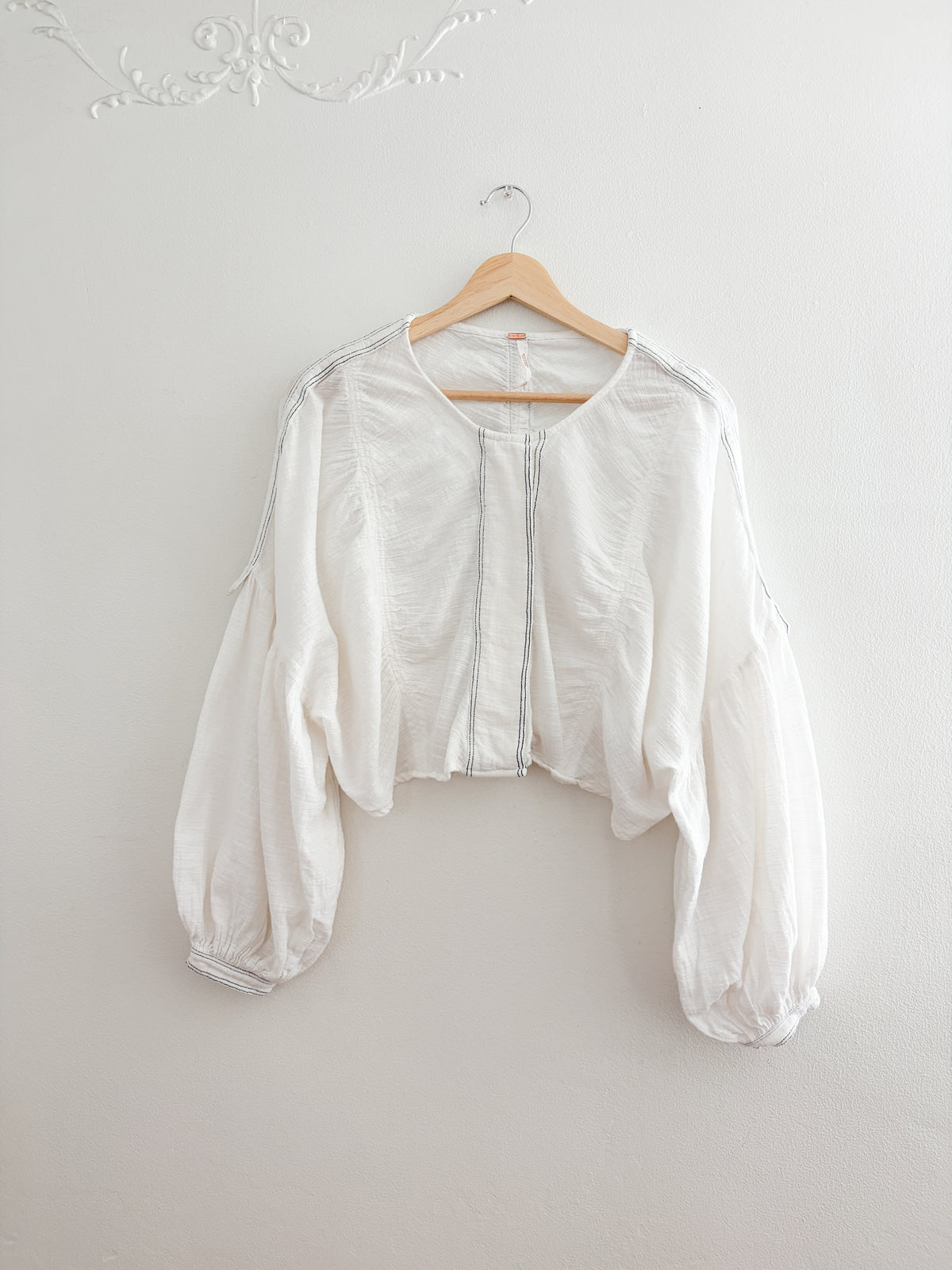 Free People Bubble Sleeve Top (S)
