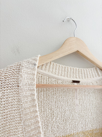 Free People Striped Cardigan (L)