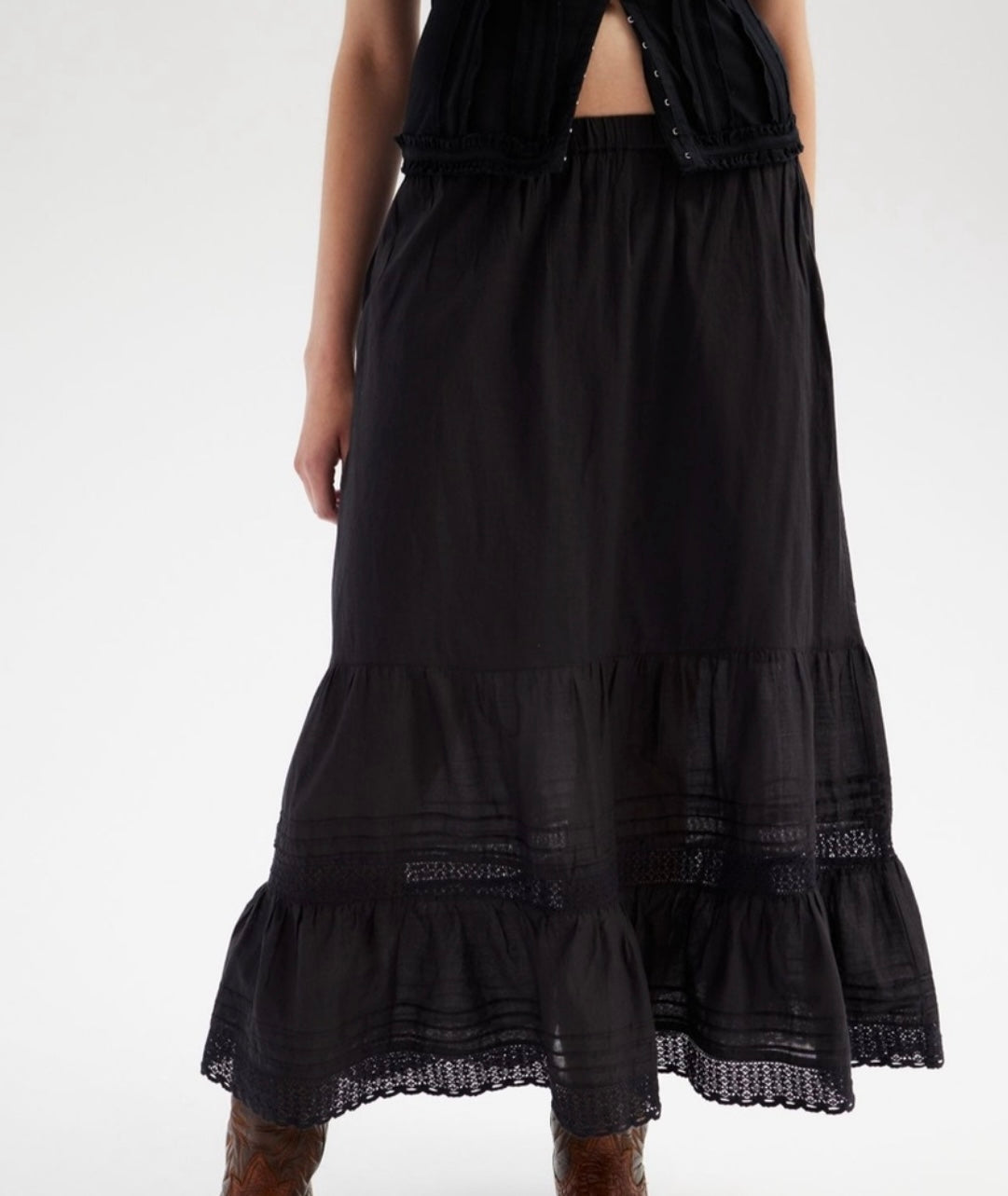 Urban Outfitters Emelie Tiered Skirt