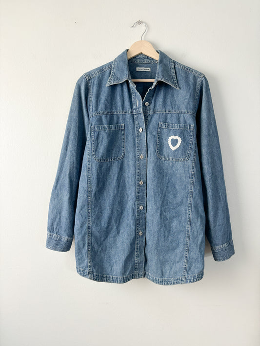 Vintage Marsh landing denim button up