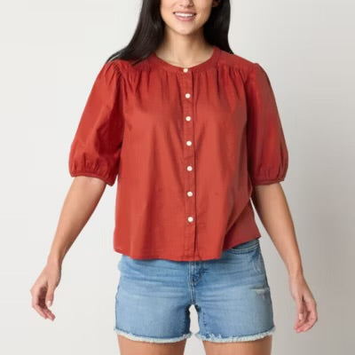Ana Puff Sleeve Blouse (M)