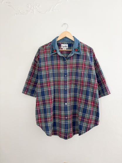 Vintage Plaid Button Up (2X)