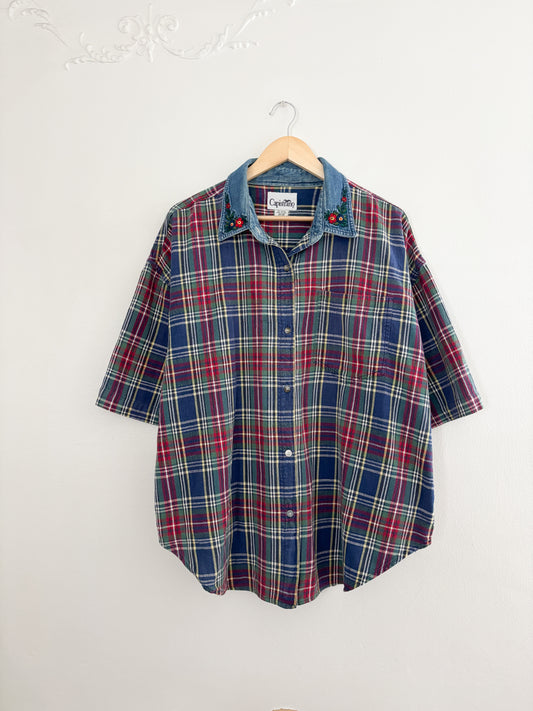 Vintage Plaid Button Up (2X)