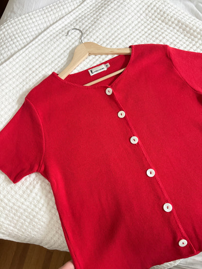 Vintage Red Knit top (S)