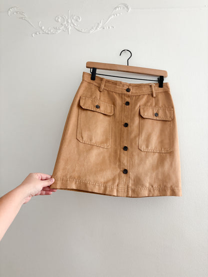 Banana Republic Faux Suede Skirt (28”)