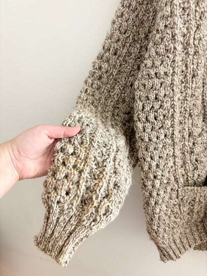 Vintage Wool Marled Cardigan