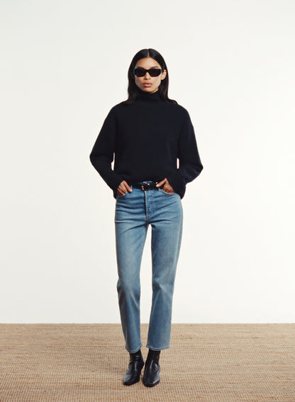 Denim Forum Arlo High Rise Straight Jeans (26)
