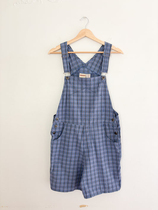 Vintage Plaid Overalls (S)