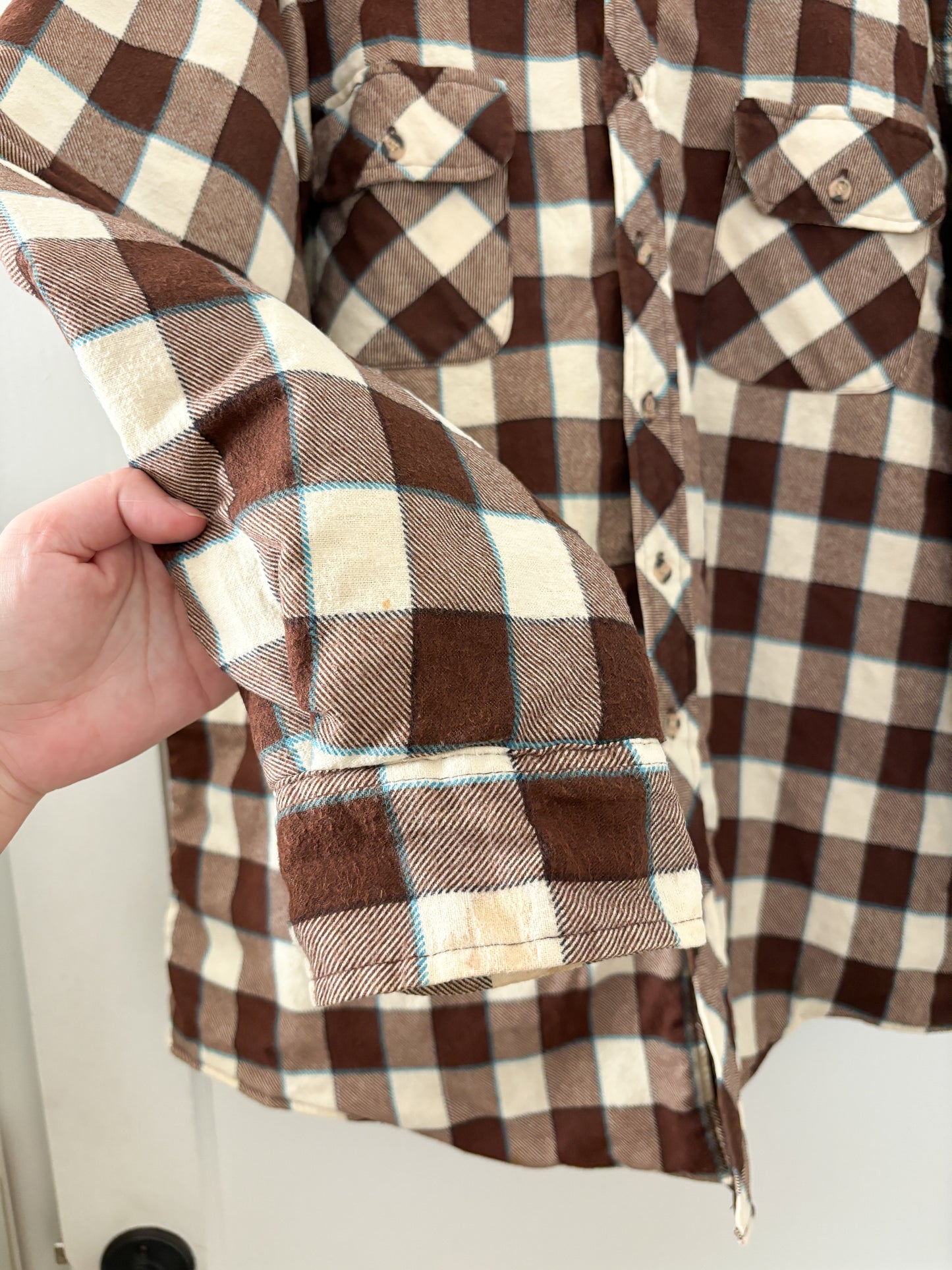 Vintage Checkered Shacket (XL)