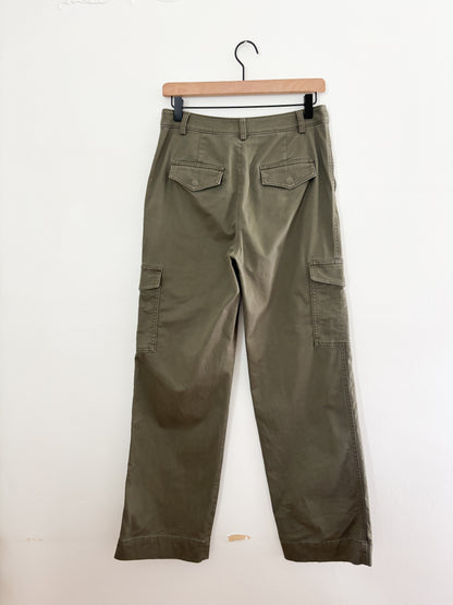 Loft Cargo Olive Pants (28”)