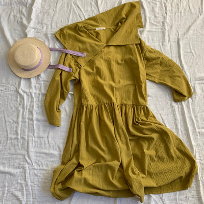 April Meets October Collared Dress (OS)