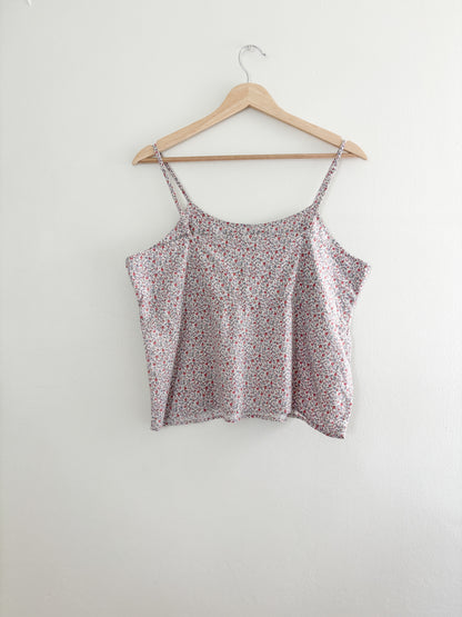 Vintage floral tank top (M/L)