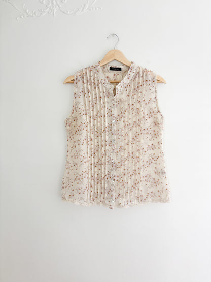Floral Flowy Tank Top (L)
