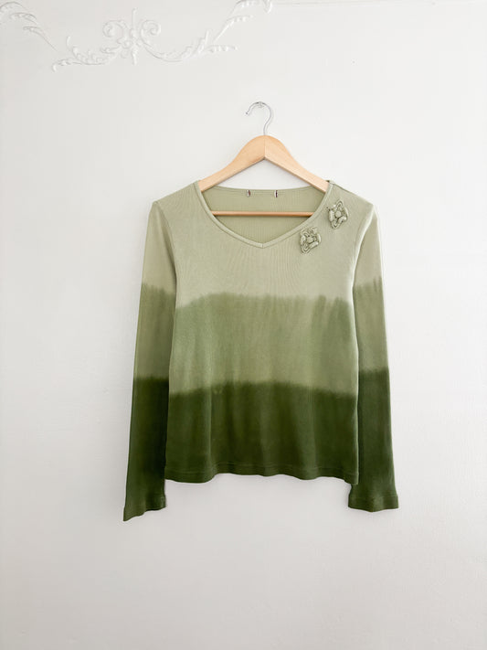 Vintage Y2K Tie Dye Long Sleeve (M)