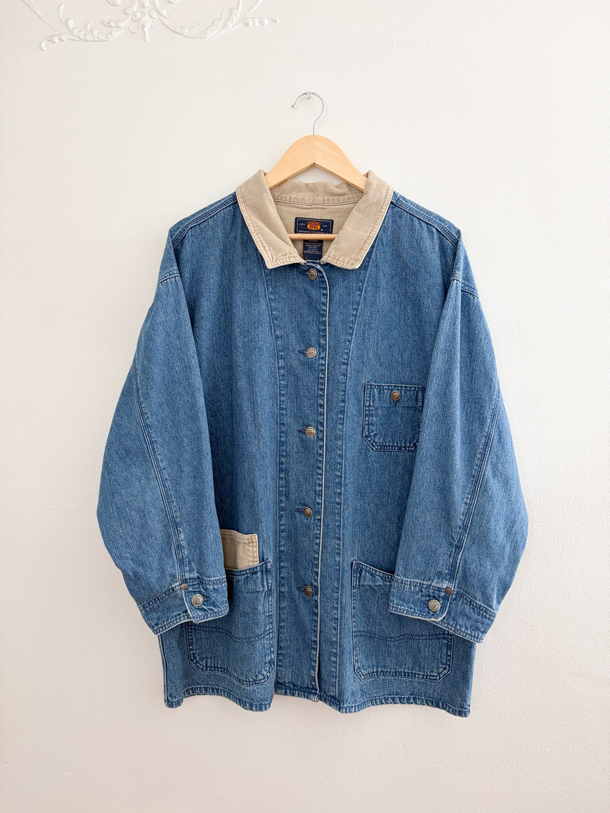 Vintage Route 66 Denim Jacket (L)