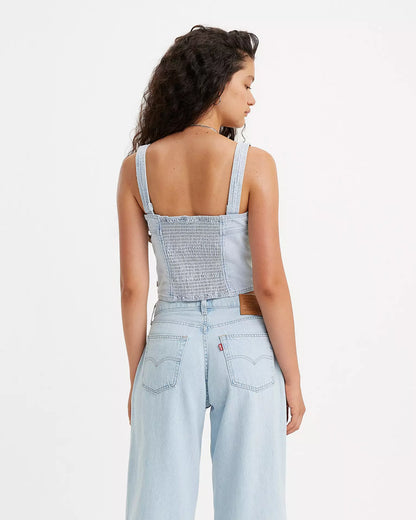 NWT Levis Denim Smocked Tank Top (L/XL)