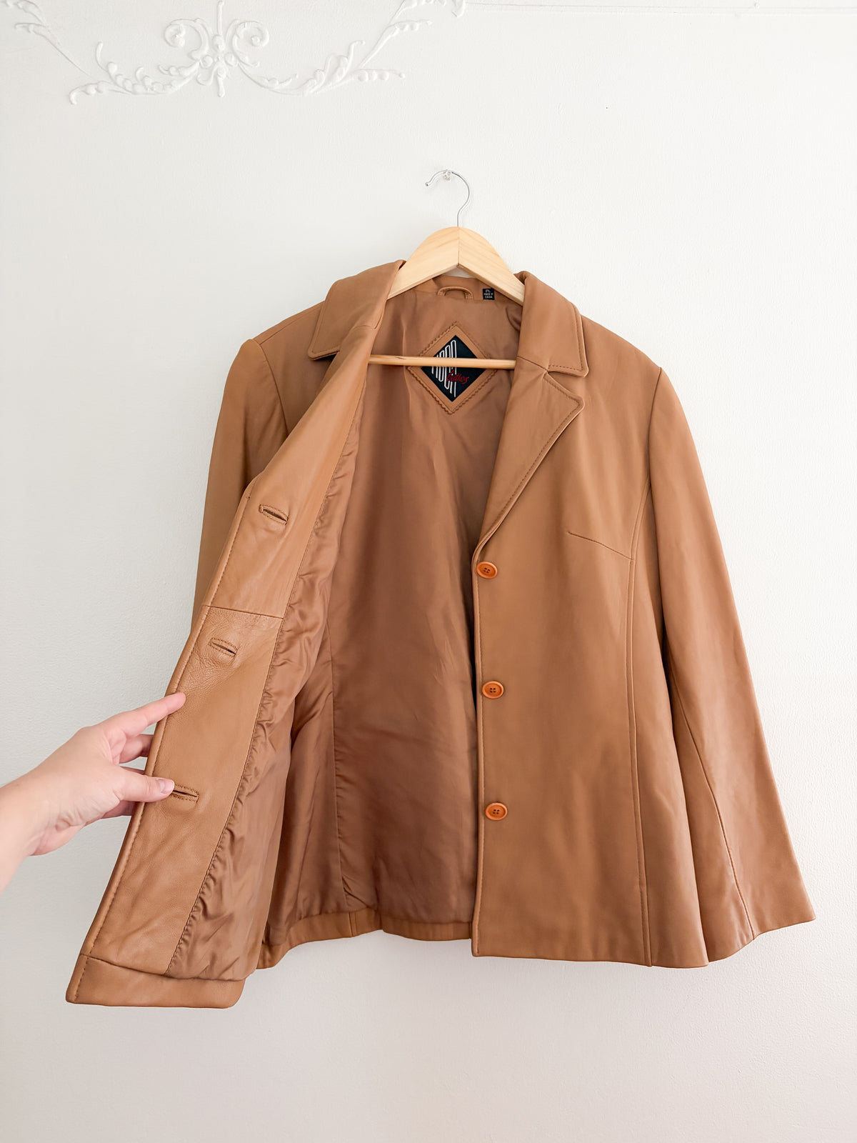 Vintage Leather Blazer Jacket (LP)