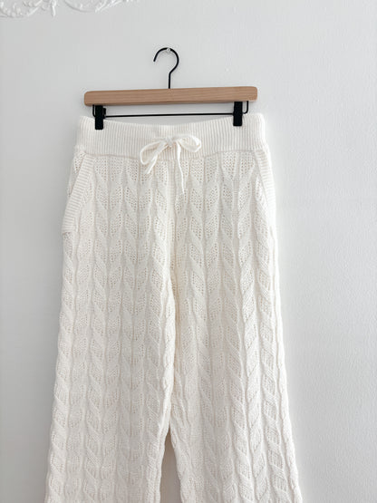Eberjey Cable Knit Lounge Pants (M)