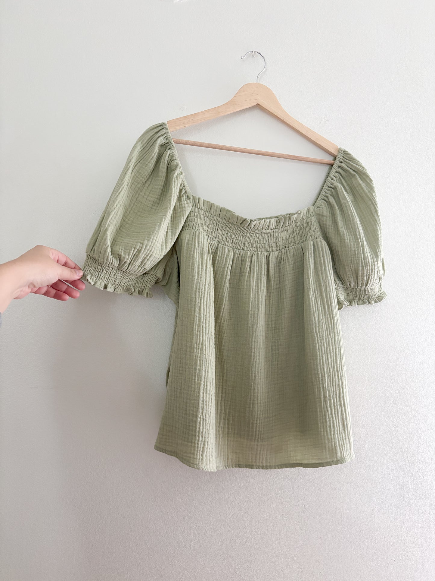 NWT J Crew Gauze Blouse (L/XL)