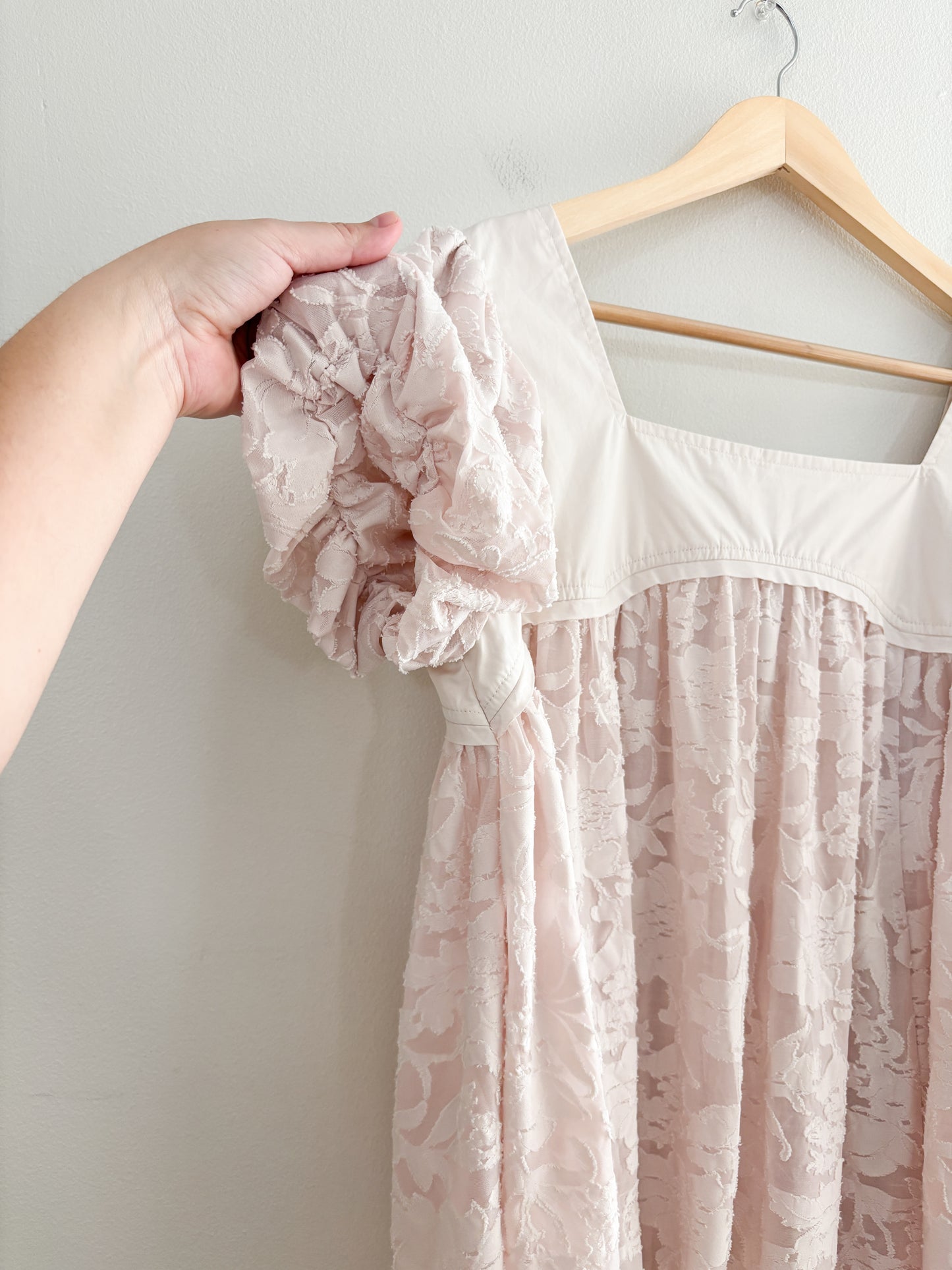 Free People Floral Baby Doll Top (M)