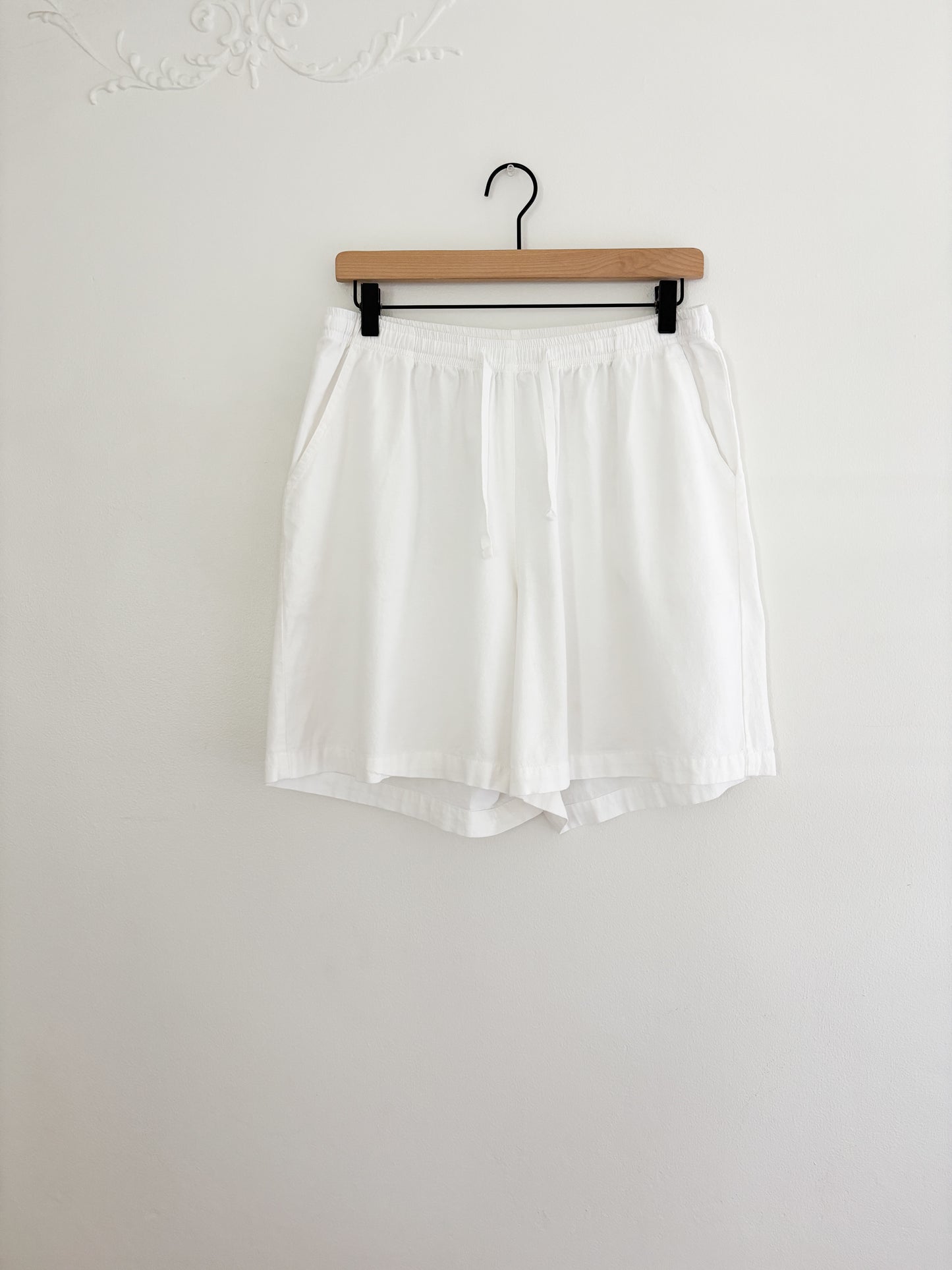 Vintage White Easy Shorts