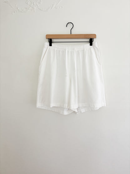 Vintage White Easy Shorts