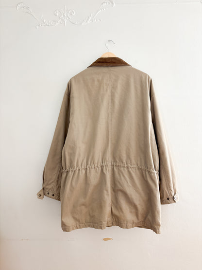 Vintage Plaid Lined Jacket (L)