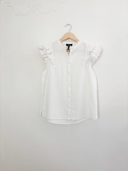 ME + EM White Ruffle Blouse (6)