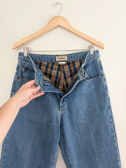 Vintage LL Bean Flannel Lined Jeans (30/31”)