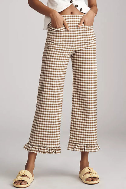Maeve Colette Ruffled High-Rise Wide-Leg Cropped Pants (31)