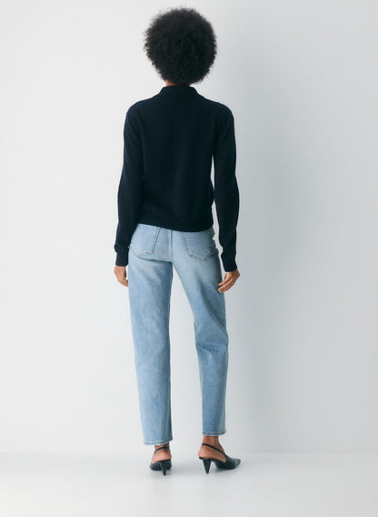 Denim Forum Arlo High Rise Straight Jeans (26)
