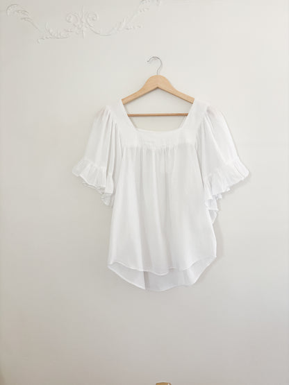 Mustard Seed Ruffle Blouse (S)