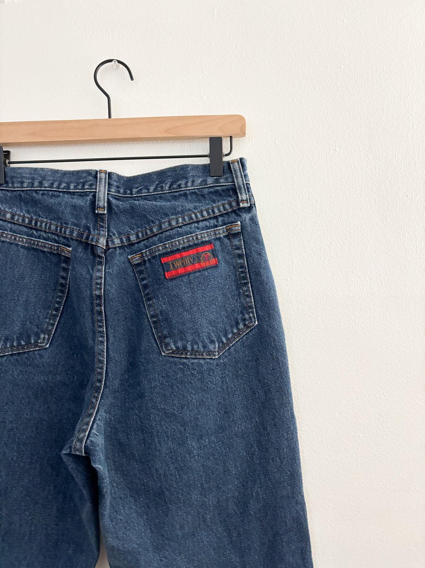 Vintage Dark Wash Denim Jeans (28”)
