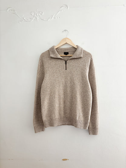 J Crew Quarter Zip Sweater (L)
