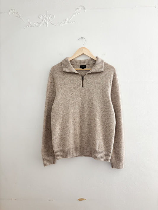 J Crew Quarter Zip Sweater (L)