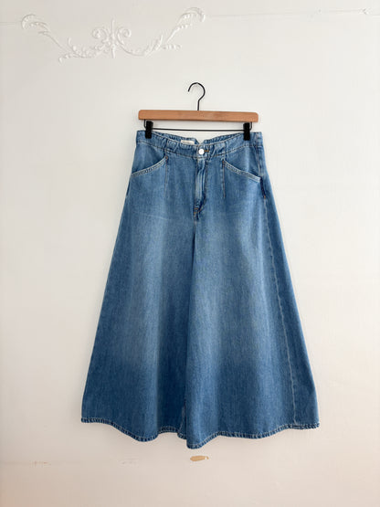 Pilcro Corset High Rise Crop Culotte  Jeans (29)