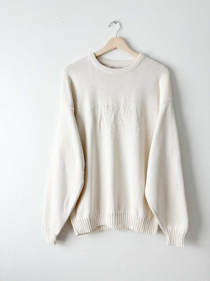 Vintage Cream Duck Sweater