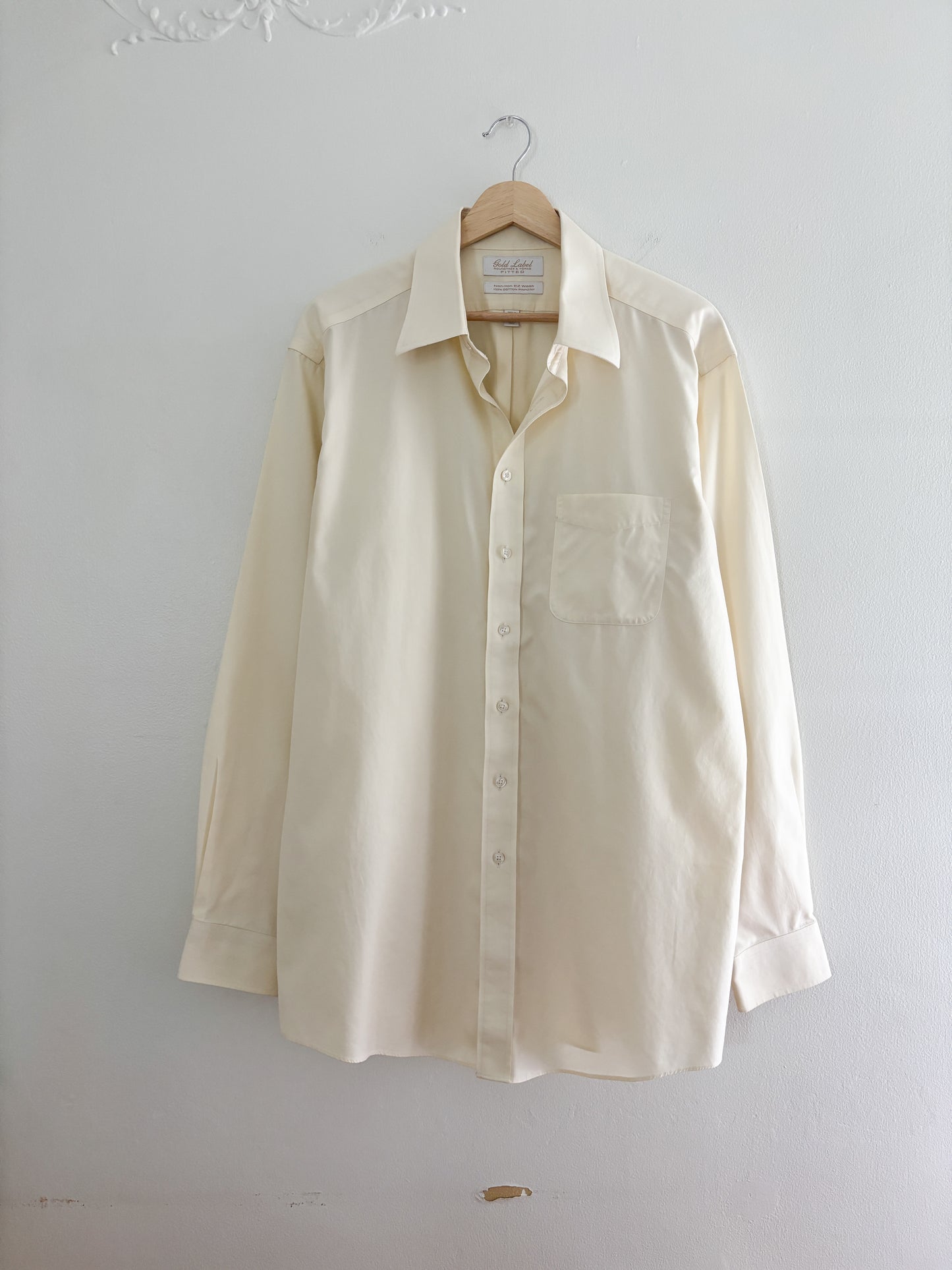 Vintage yellow button up (M/L)