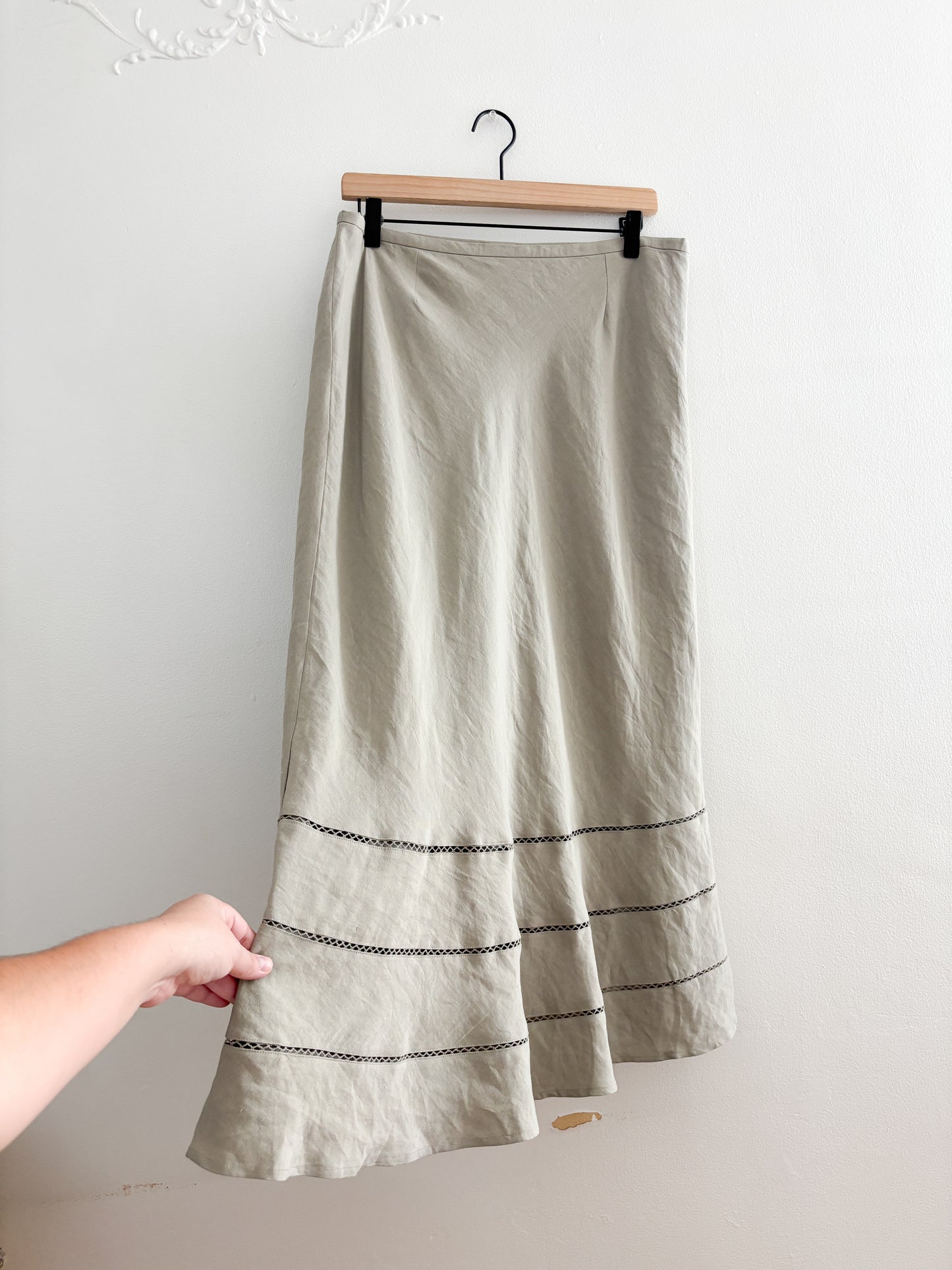 Nwot Silk Blend Skirt
