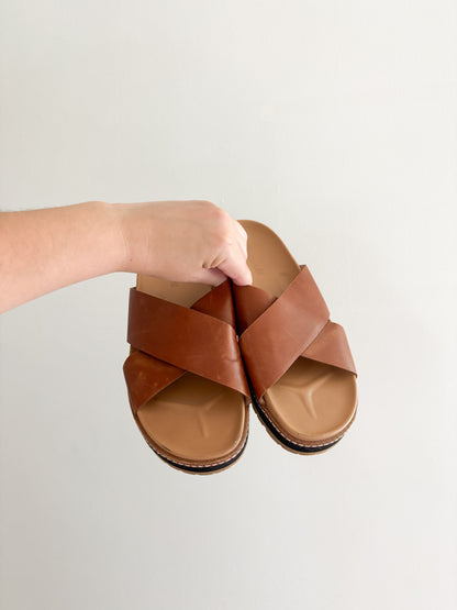 Madewell Dayna Lugsole Leather Sandal (8.5)