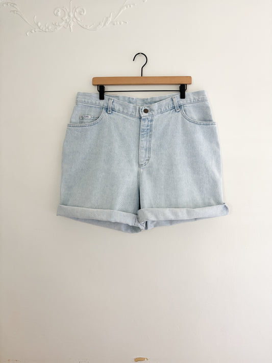 Vintage Light Wash Lee Shorts (37/38”)