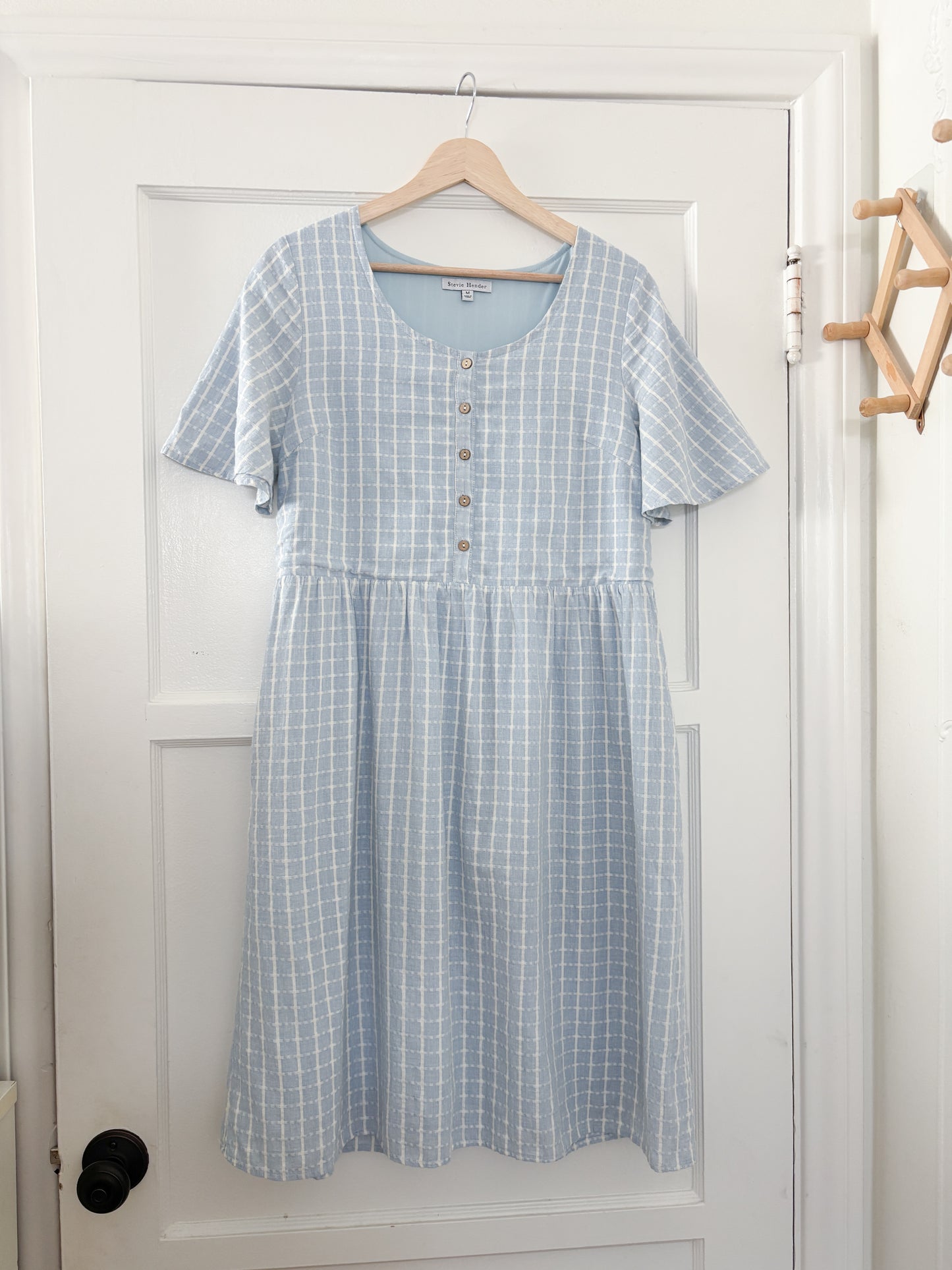 Stevie Hender Plaid Blue Dress (M)